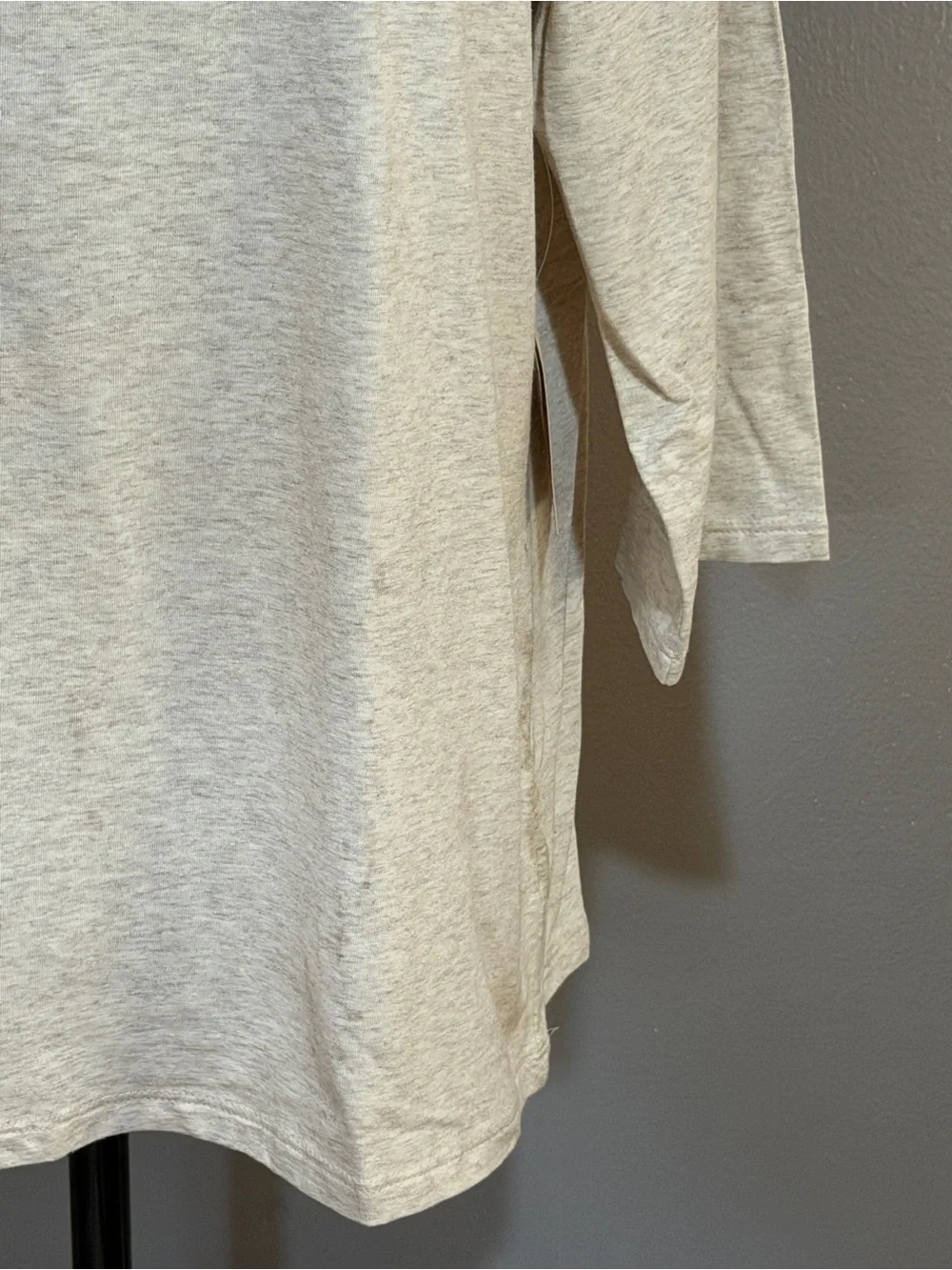 COLDWATER CREEK CREAM SCOOP NECK TOP WITH BEADED DETAILING NWT SZ XL